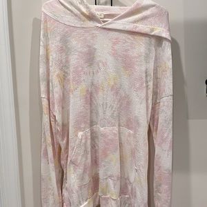 Blumin Rainbow Tye Dye Long Sleeve Hoodie